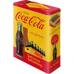 Cutie de depozitare metalica - Coca Cola 
